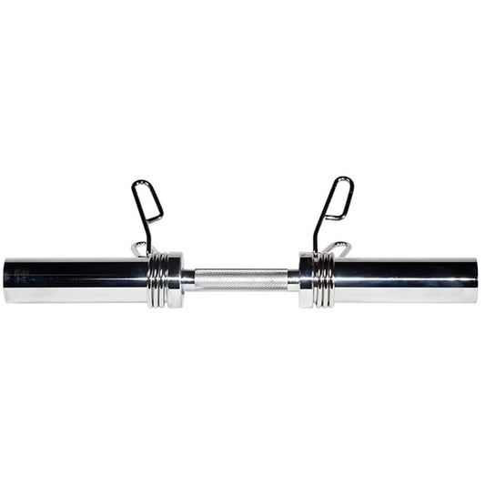 York Barbell 20" Olympic Dumbbell Handle w/ Spring Clip Collars